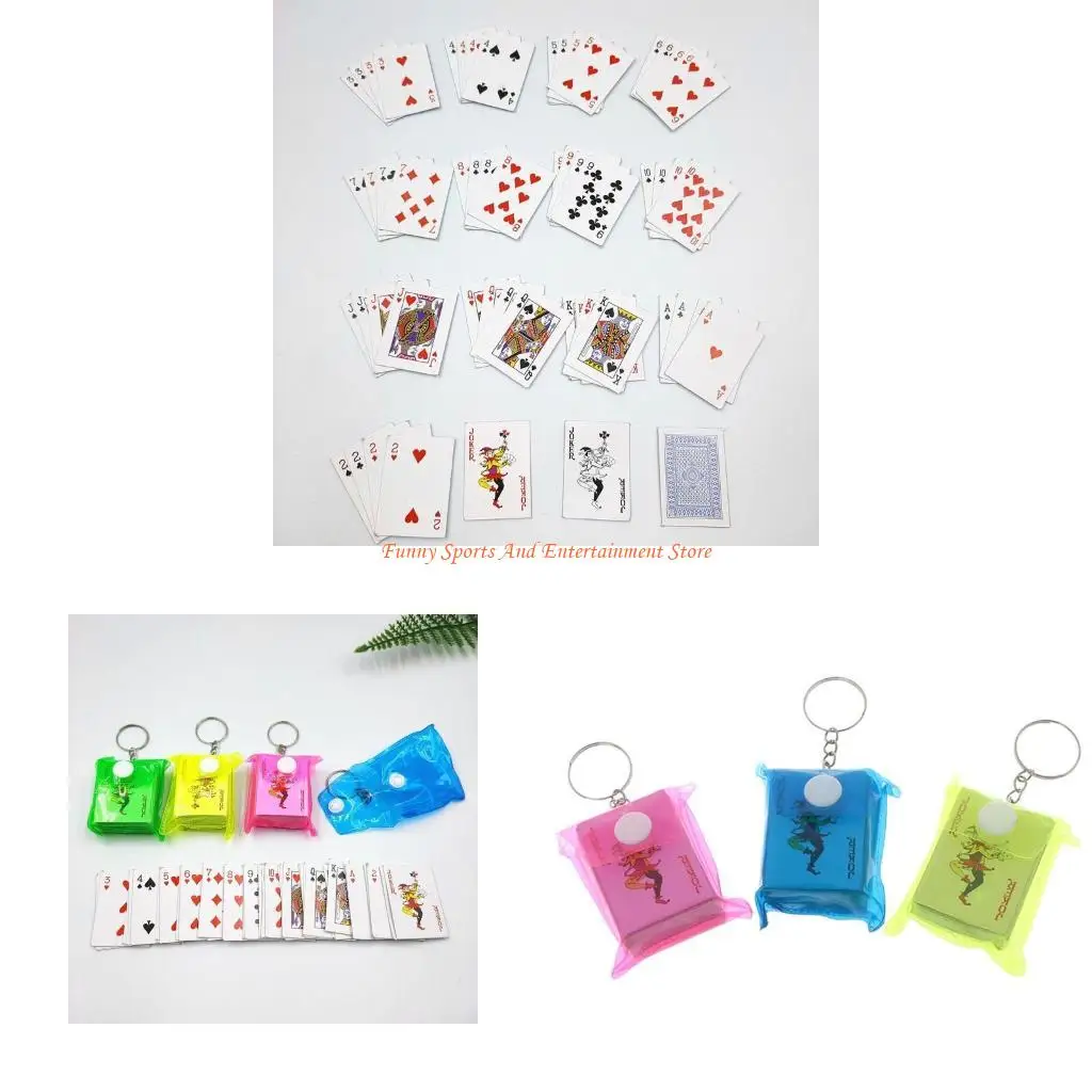 

C4DE Funny Mini Playing Card Cark -Checkain Подвесная бумага подарки подарки подарки Drank Fun Top Small Board Game G