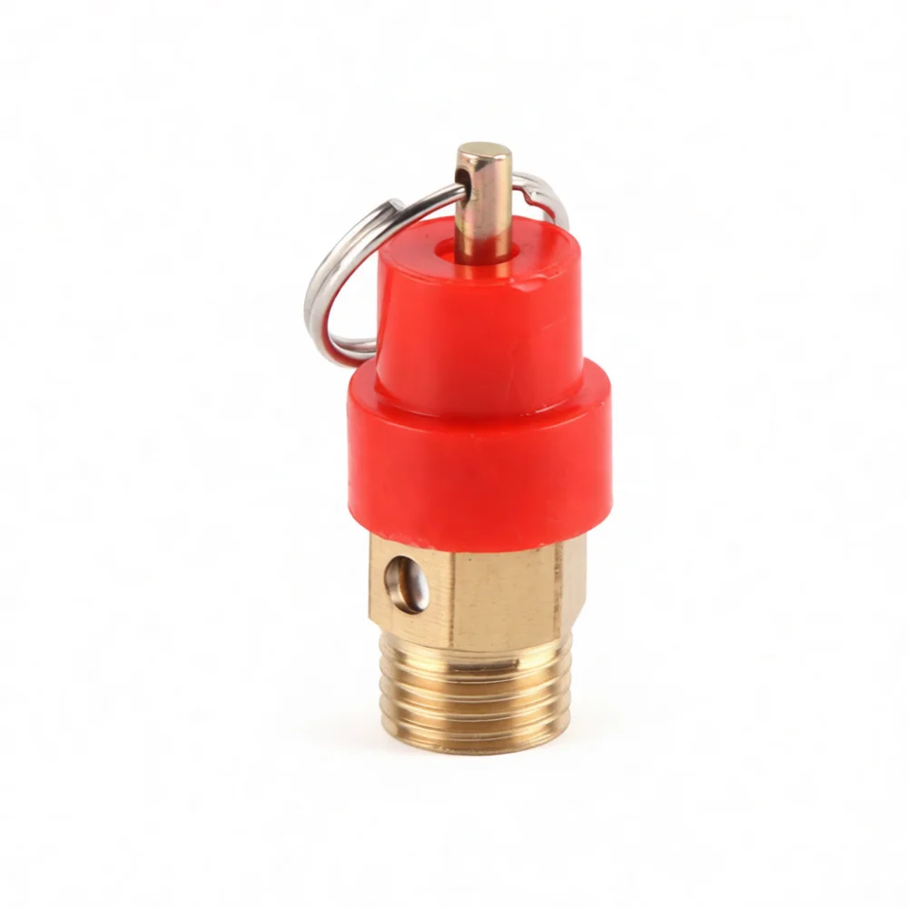 Brass Air Compressor Safety Valve Pressure Relief Switch Spring Loaded Valve For Gas Storage Tanks Pneumatic Replacement