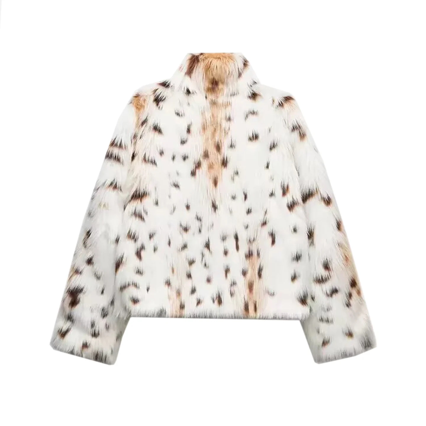 Faionable تأثير الفراء الاصطناعي Jaet المرأة Sle 2025 الخريف وصول جديد Z العلامة التجارية فضفاضة تناسب معطف طويل Sve #4