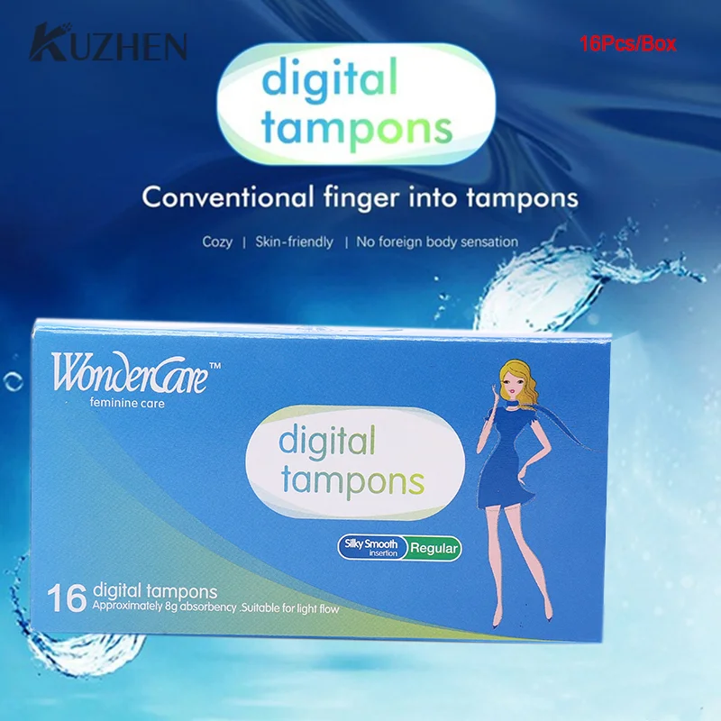 

16Pcs/Box Super Absorbency Regular Cotton Tampons Women Menstruation Protection