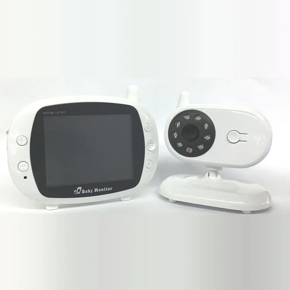 3.5Inch LCD Display VOX Music Control Baby Monitor  Nanny Camera Temperature Display Babysitter