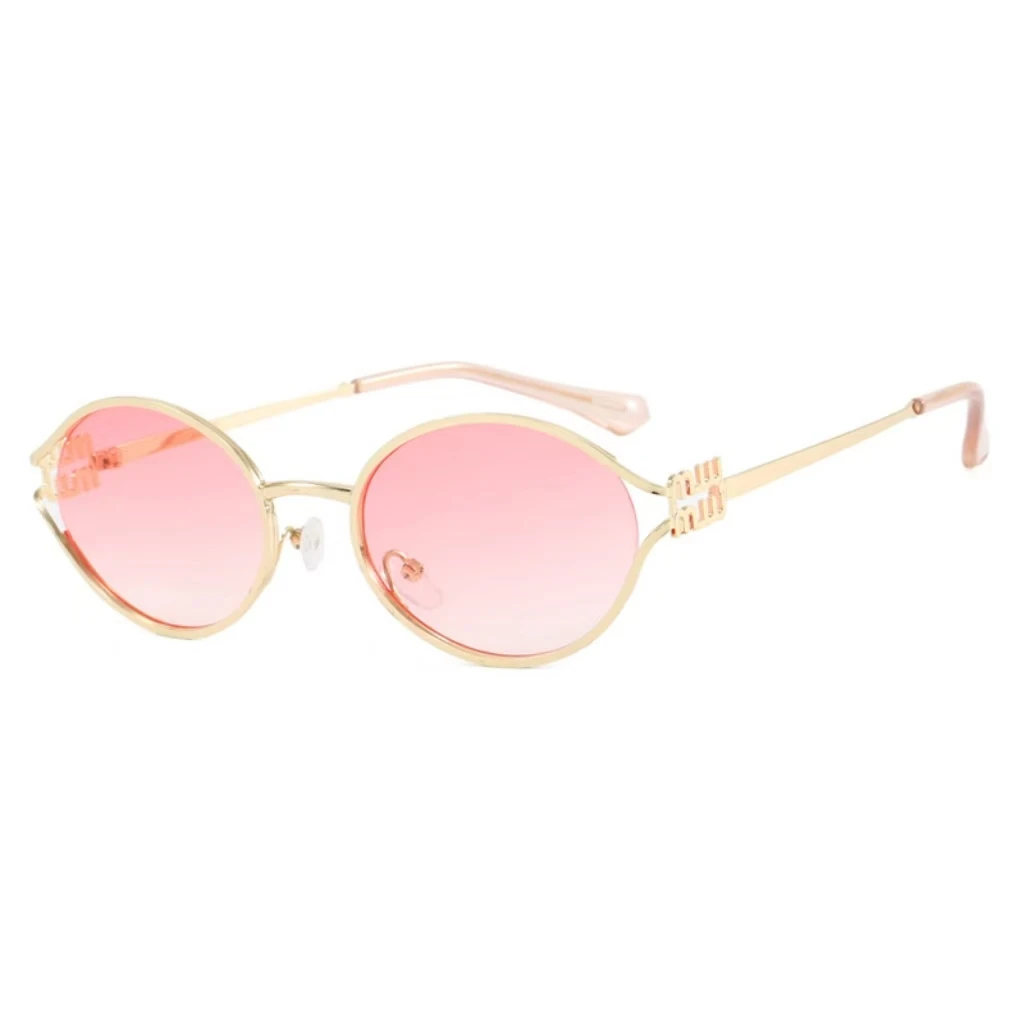 Fashion small sunglasses brand designer metal women's prescription optical frame glasses UV protection men's sunglasses image 5