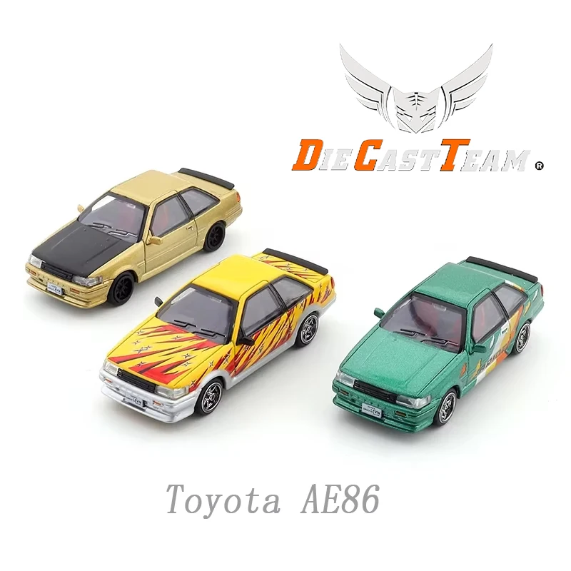 DCT 1:64 Alloy Die Cast Car Model Toyota  AE86 Simulation Alloy Car Model Miniature Small Scale Car Model Decoratio