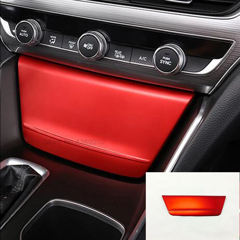 

For Honda Accord 10th 2018 2019 ABS Plastic Red Car cigarette Lighter panel decoration Cover Trim Indoor Styling Accessories