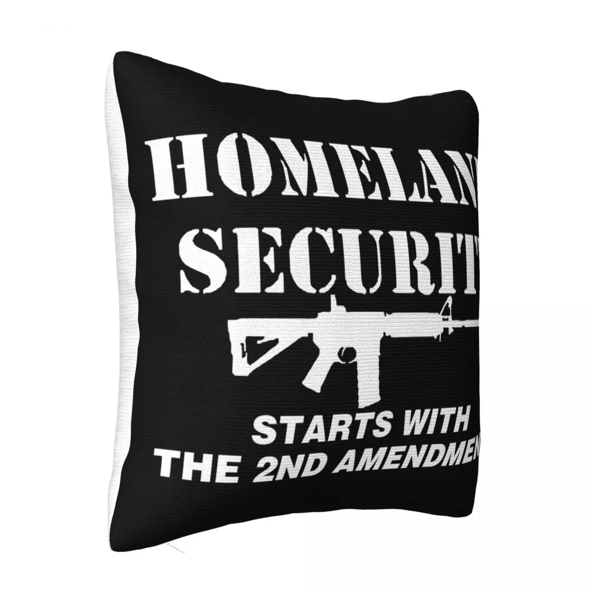 Homeland Security Starts 2Nd Amendment Ar15 Nra Humor Cheap Sale Loose Top Quality Youth Men Pillow Case