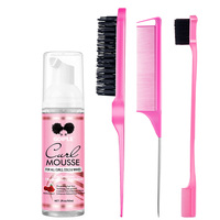 GOIPLE Curl Defining Mousse Moisturizing Shine Curl Foam Mousse Controls Frizz Anti-Hair Loss Product for All Curls,Coils & Wave