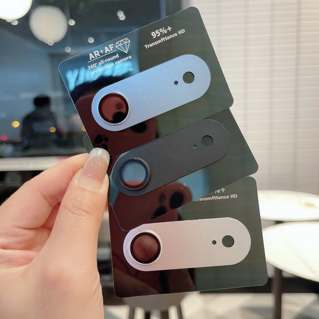 Für iPhone Air Kamera-Objektiv Zubehör Gehärtetes Glas 360 °   Rundum-Metall-Kameraschutzglas