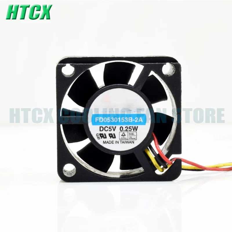 New FD0530153B-2A 3015 5V 0.25W 3cm Dual Ball Silent Fan