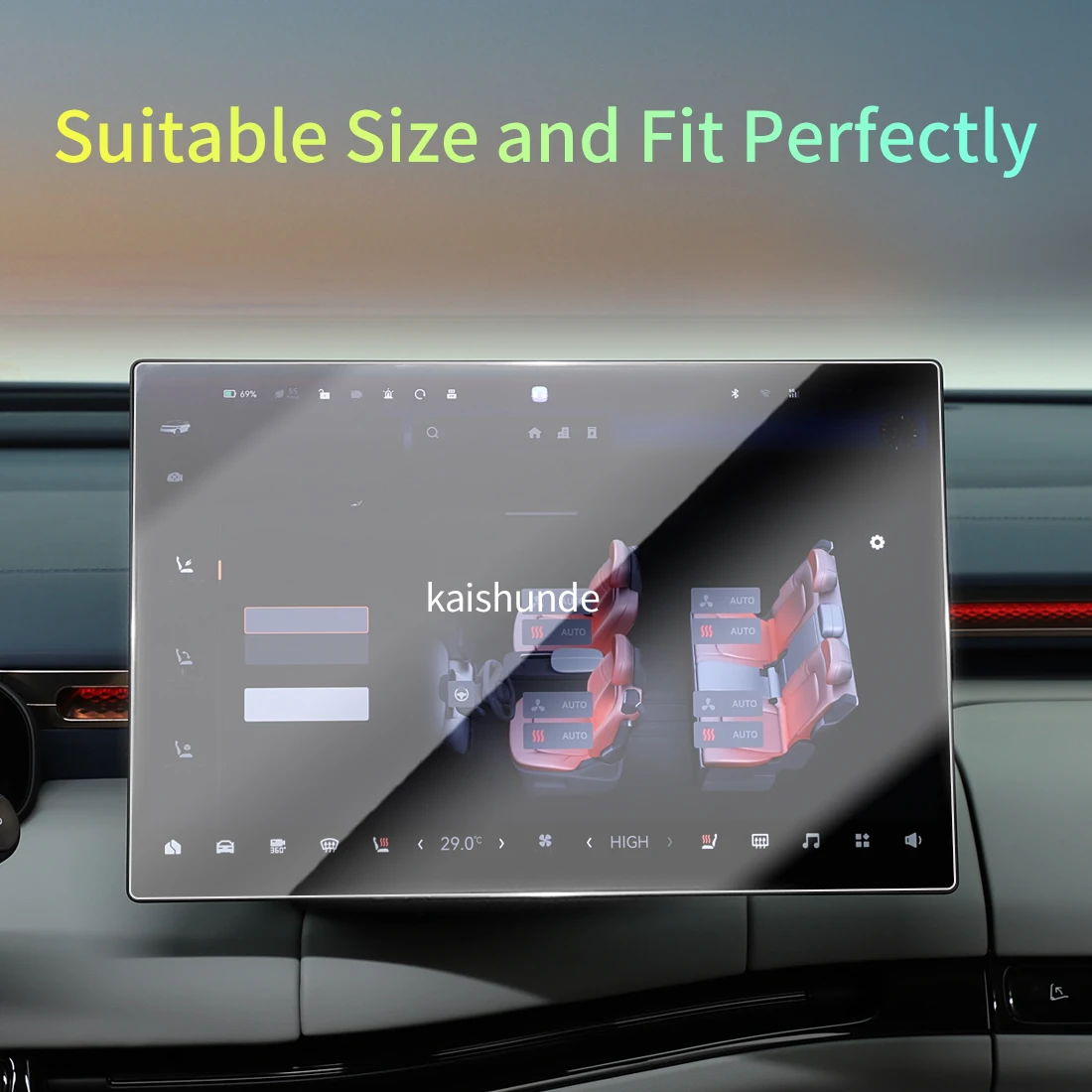 Car Stickers Meters Protector For 26 ZEEKR MIX Tempered Glass Protective Film Display Navigation Vehicle