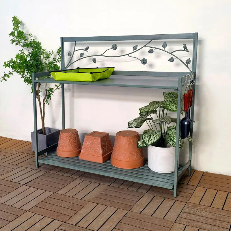 Floor-to-ceiling flower rack, storage rack, starting from one piece, balcony flower pot rack, wrought iron old flower