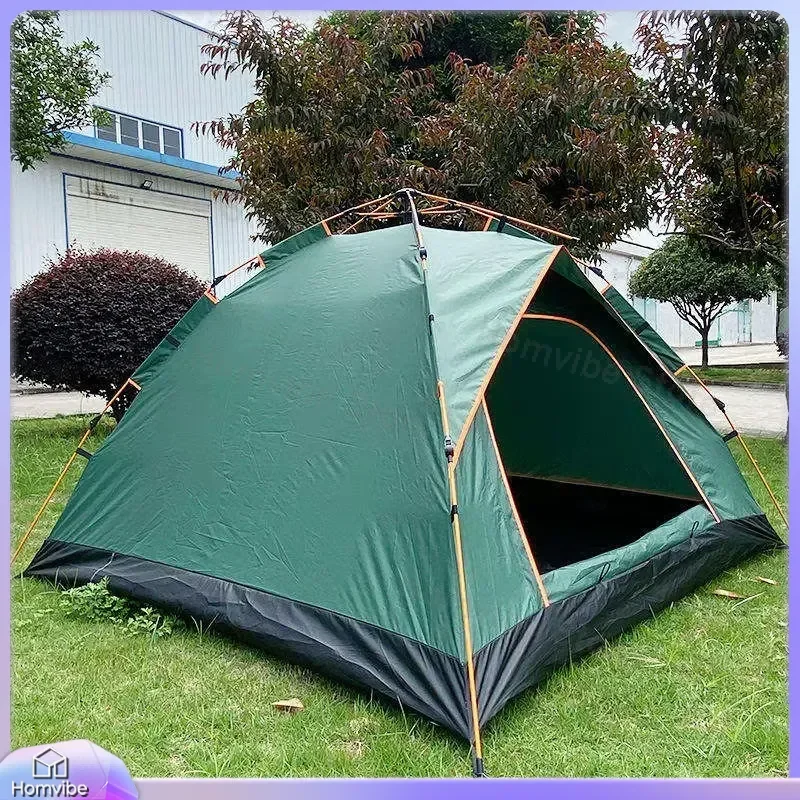 Portable Automatic Camping Tent Double Person Foldable Thickened Oxford Cloth 1500mm Waterproof All Season Outdoor Beach Park