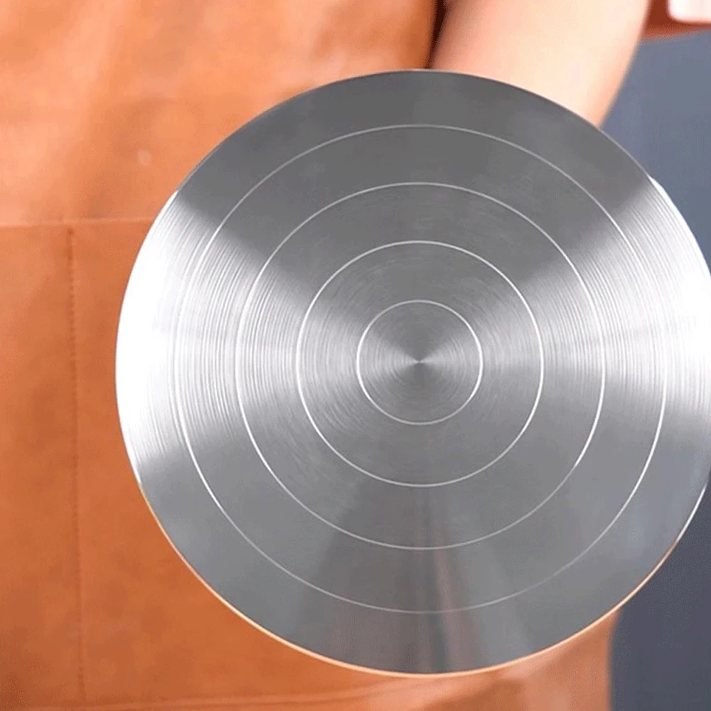 Aluminum Alloy Ceramic Turntable Double Sided Sculpture Turntable Clay Figurine Model Turntable Cake Handwheel