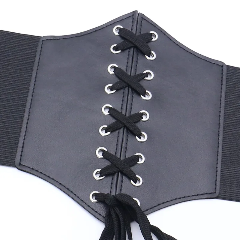 Women’s Lace Up Corset Belt Victorian Waist Cincher for Cosplay Outfits