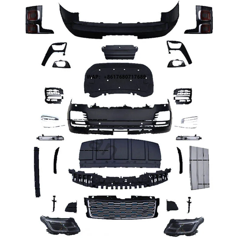 2005-2013 for for L322 Executive Appearance Package Body Kit Upgrade Modification Unpainted Black PP Plastic BDB
