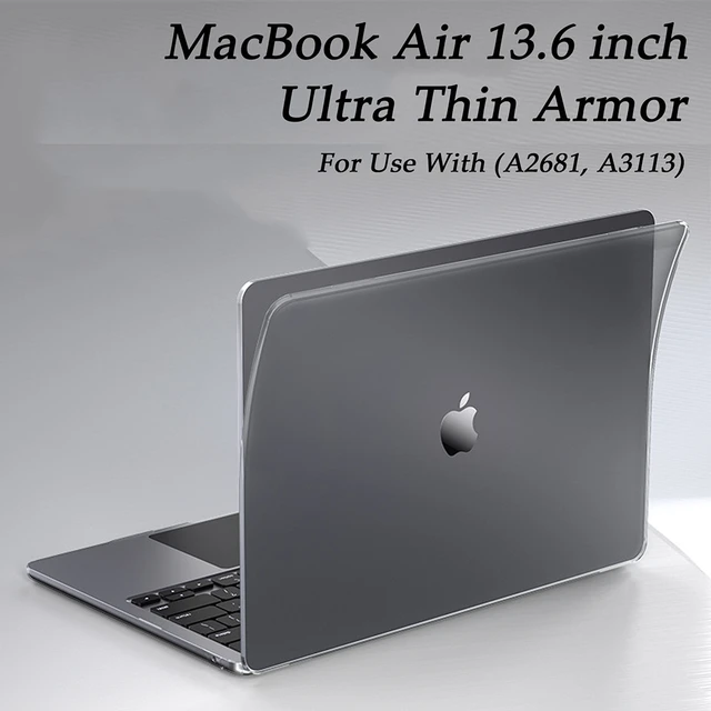 MacBook Air 13 inch Case M3 M2 2024 2023 Release A3113 A2681 with 
