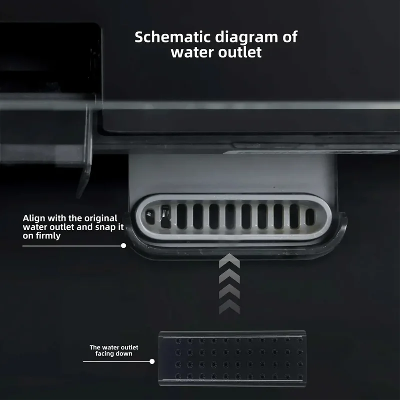 A78E-4PCS Replacement Outlet Connector For Xiaomi Mijia Fish Tank–Dual-Use Rainfall & Waterfall Water Enrichment Modification Pa