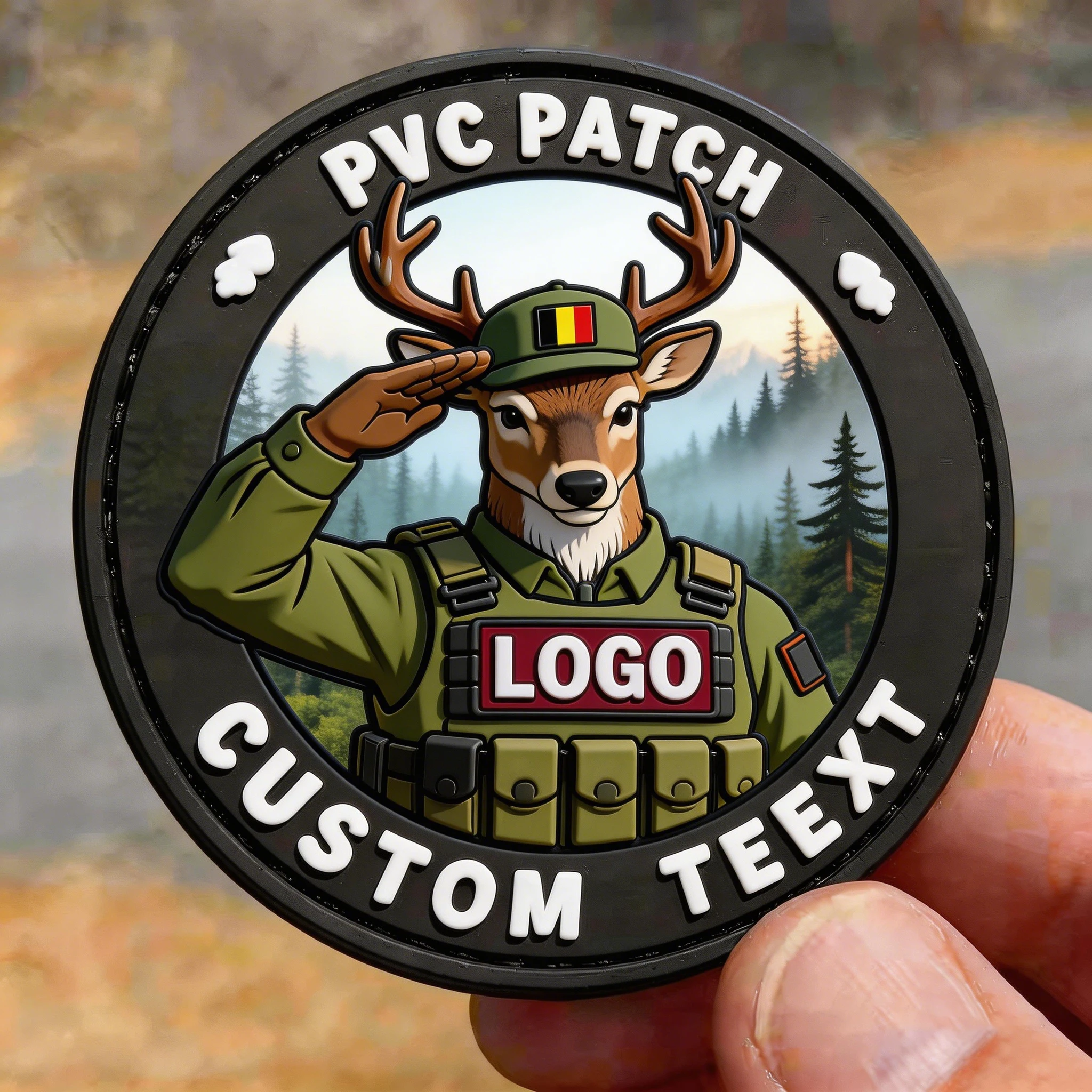 

Custom Pvc Patches Garment Clothing Embossed Brand Logo Badge 2D 3D PVC Rubber Patch for Hats