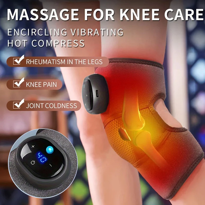 Heating and Vibration Knee Massage Pad Knee Massage Tool Intelligent Button Adjustable Multi Gear Led Display