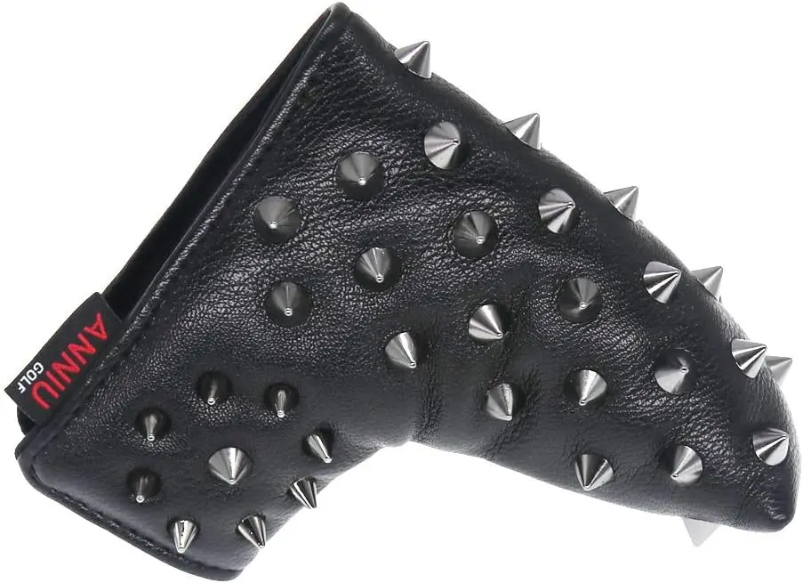 

Golf Blade Cover Rivet Sleeve Golf Putter Club Cover Leather with Magnetic Closure Putter Headcover