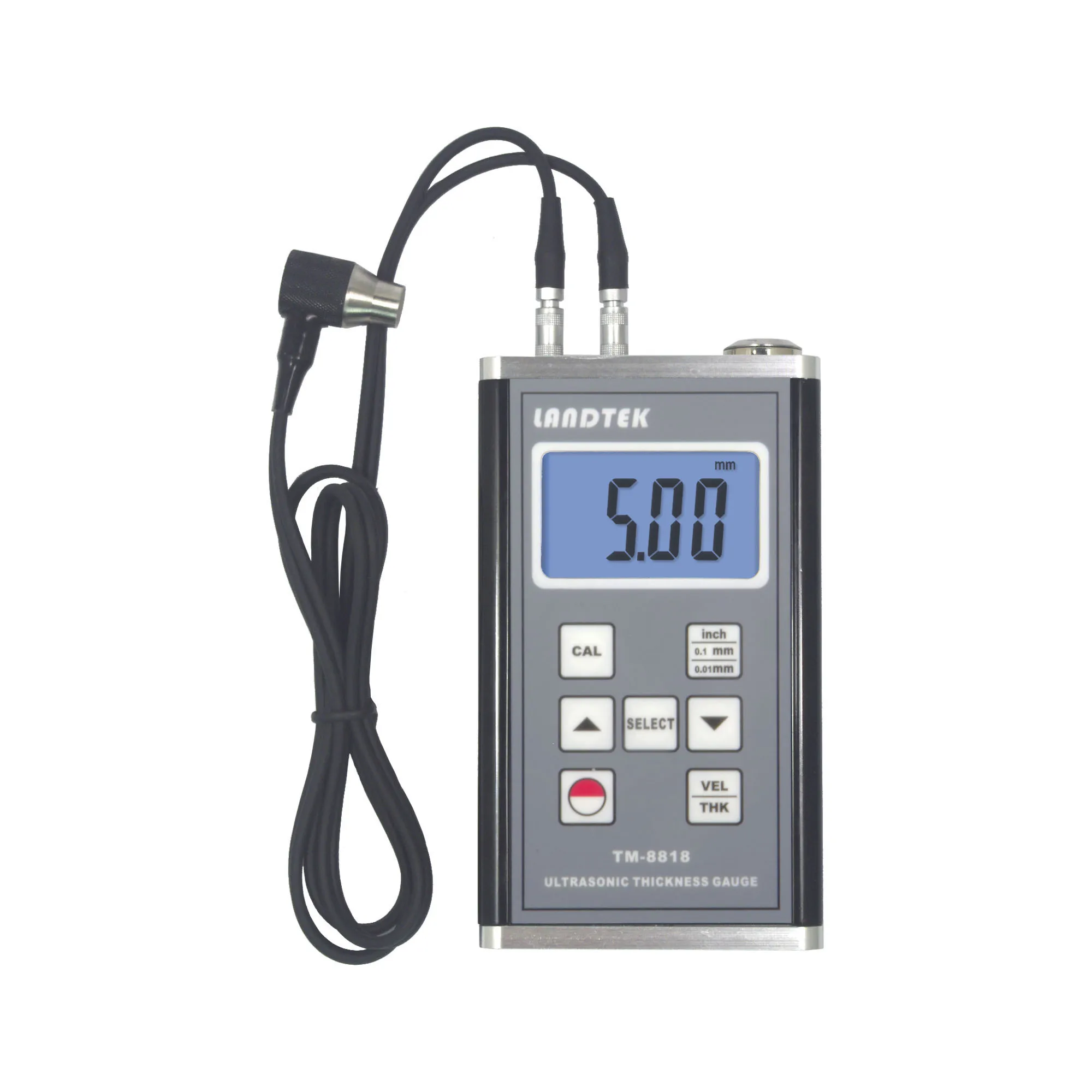 LANDTEK Ultrasonic Thickness Gauge for metal ,plastic, ceramic, glass TM-8812 (0.8-200mm)