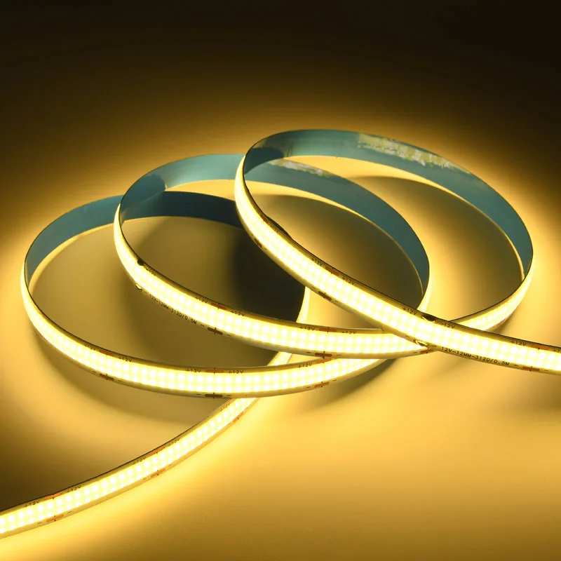 Imagem -03 - Linha Dupla Led Cob Strip Linear Flexível 3000k Branco Natural 5m 12v 24v 4000k 4500k Dia Branco 6000k