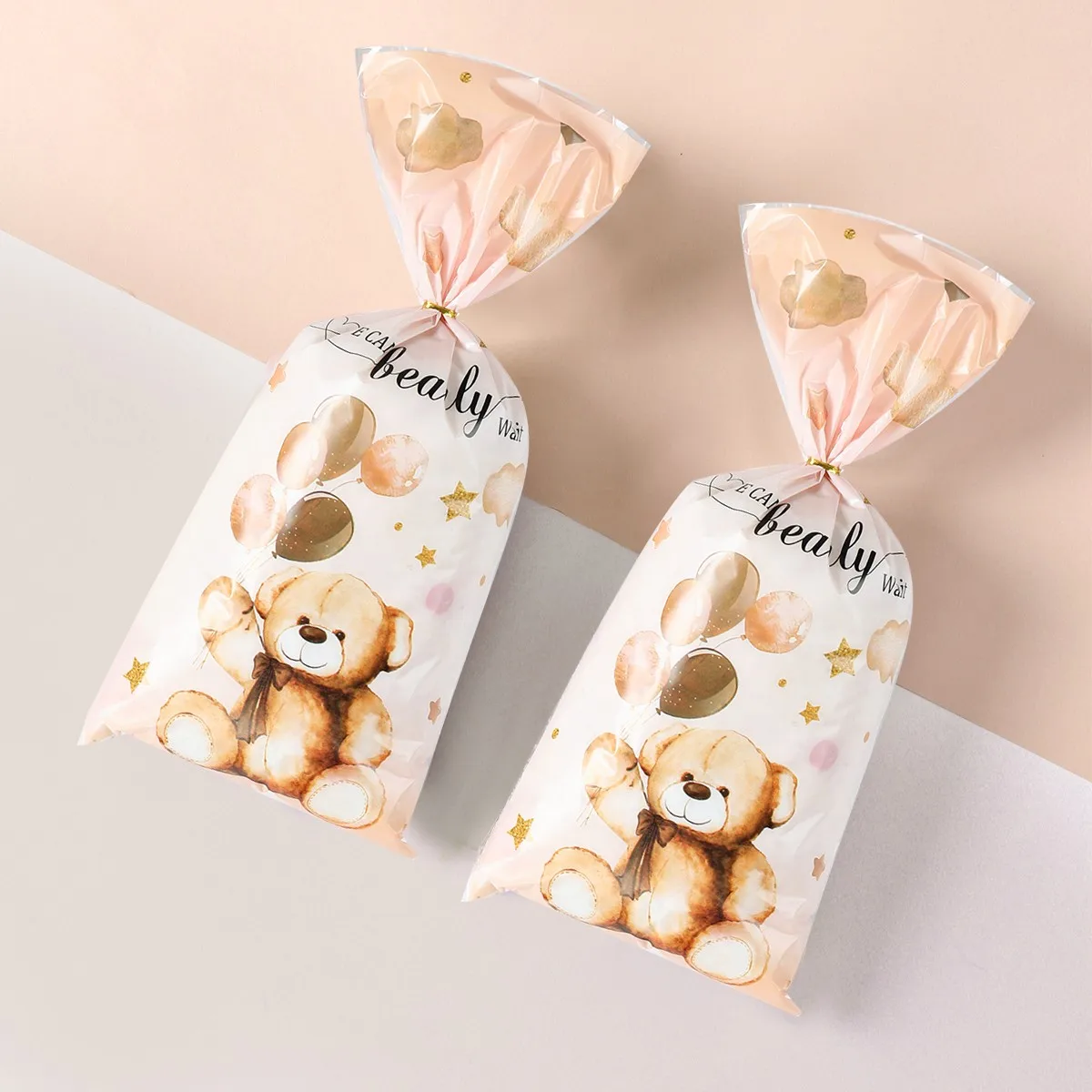 Teddybeer Cadeauzakjes Verjaardagsfeestje Decoratie Kinderverjaardag Snoep Koekjeszakken Bruiloft Verjaardag Verpakking Zakken Babyshower Decor