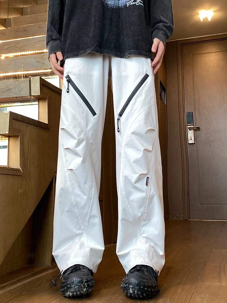 Pantaloni da paracadutista impermeabili American Sle Pantaloni da lavoro multiuso casual a gamba dritta da uomo Primavera Autunno Fibra di poliestere