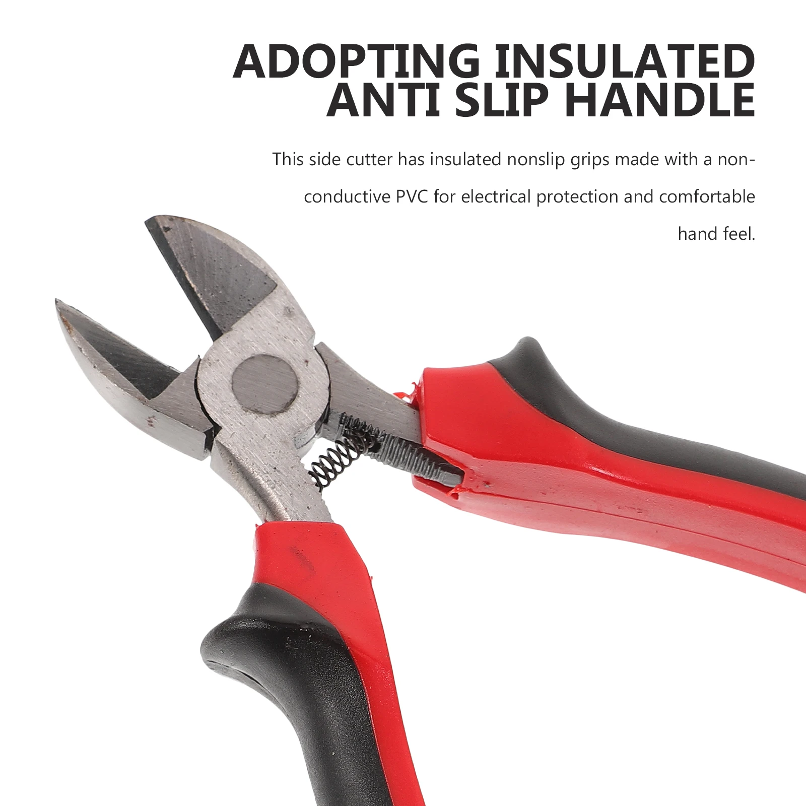 

High Strength Steel Alloy Diagonal Cutters Heavy Duty Wire Cable Cutter High Leverage Handle Thick Wires Easy Cutting Insulated