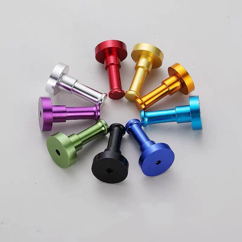 Bathroom Kitchen Hook Multicolor DIY Door Hook Clothes Hook Black Aluminum 10 Colors Single Hook