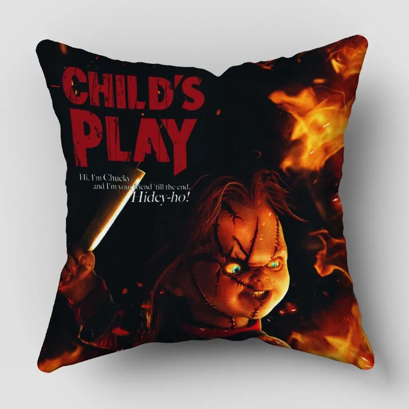Child's Play Chucky Pillow Cover Customize Pillowcase Modern Home Decorative Pillow Case For Living Room 45X45cm