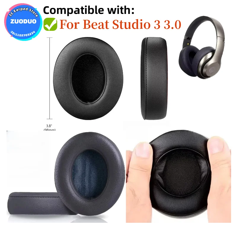 

Replacement Ear pads for Beat Studio 3 3.0 Headphones Memory Foam Ear Cushions Earmuff Earpads headset Gamer Leather case