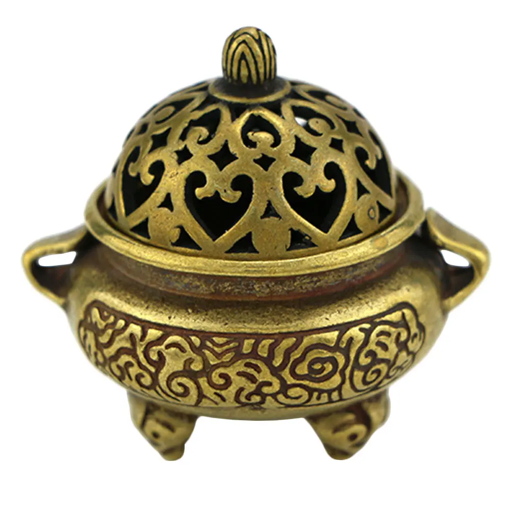 

Mini Brass Burner Decorative Retro Retro Incense Holder Style Brass Incense Burner Small Size Home Tea Aromatherapy