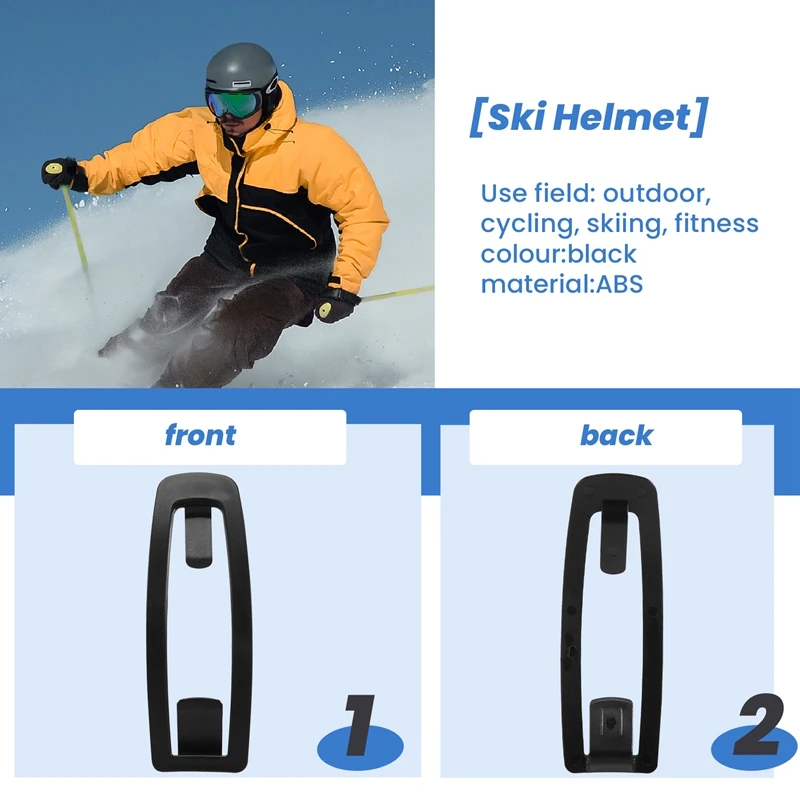 Helm Ski Universal, Aksesoris helm Ski, sabuk klip kacamata