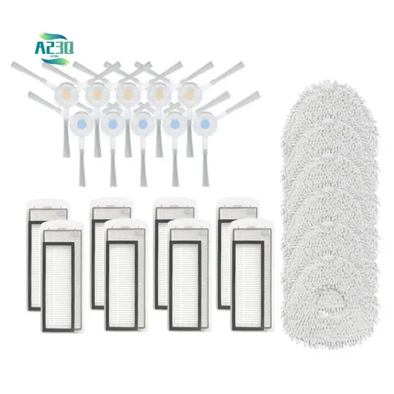 

A23Q-For Narwal T10 Robot Sweeping Robot Vacuum Parts Washable Hepa Filters Side Brush Mop Pads Replacement Parts