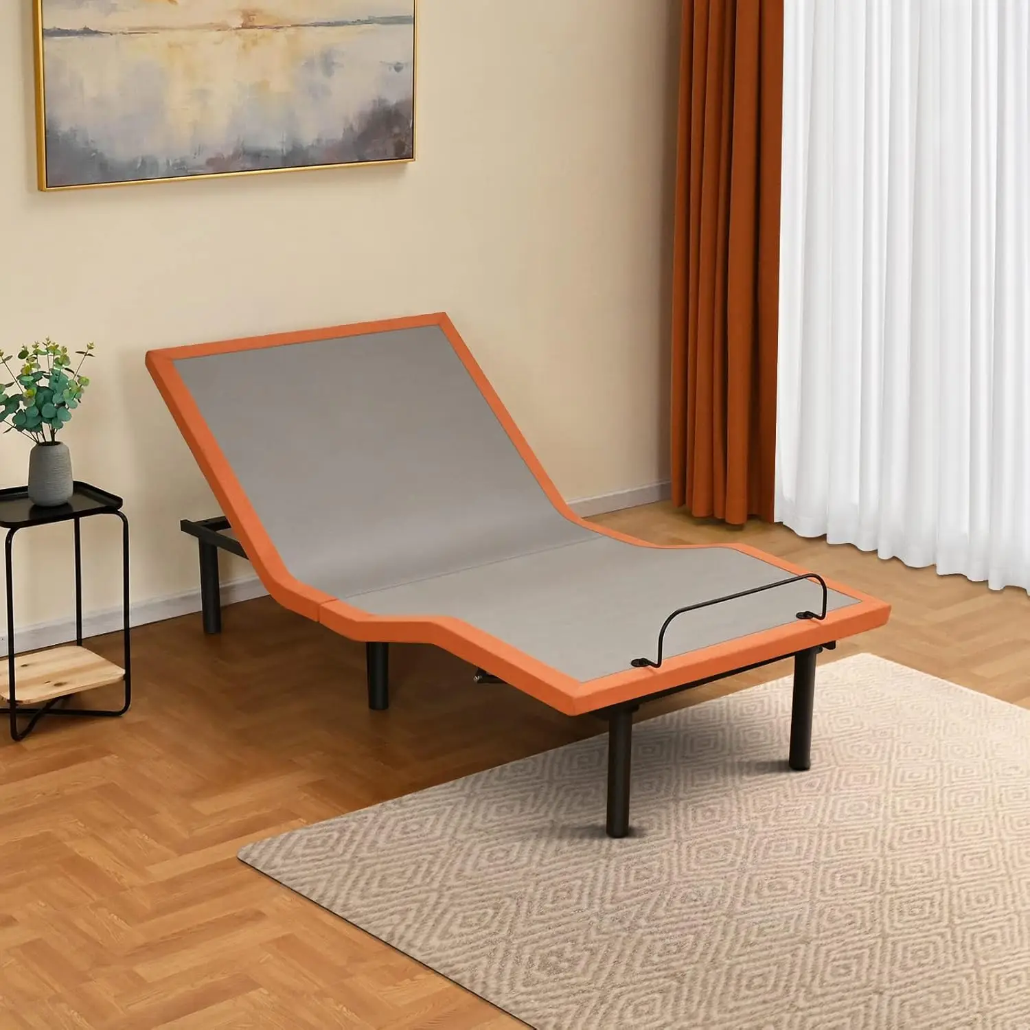 Struttura letto regolabile - Base letto elettrica con massaggio, telecomando wireless, inclinazione ergonomica del piede e della testa, gravità zero, doppia porta USB