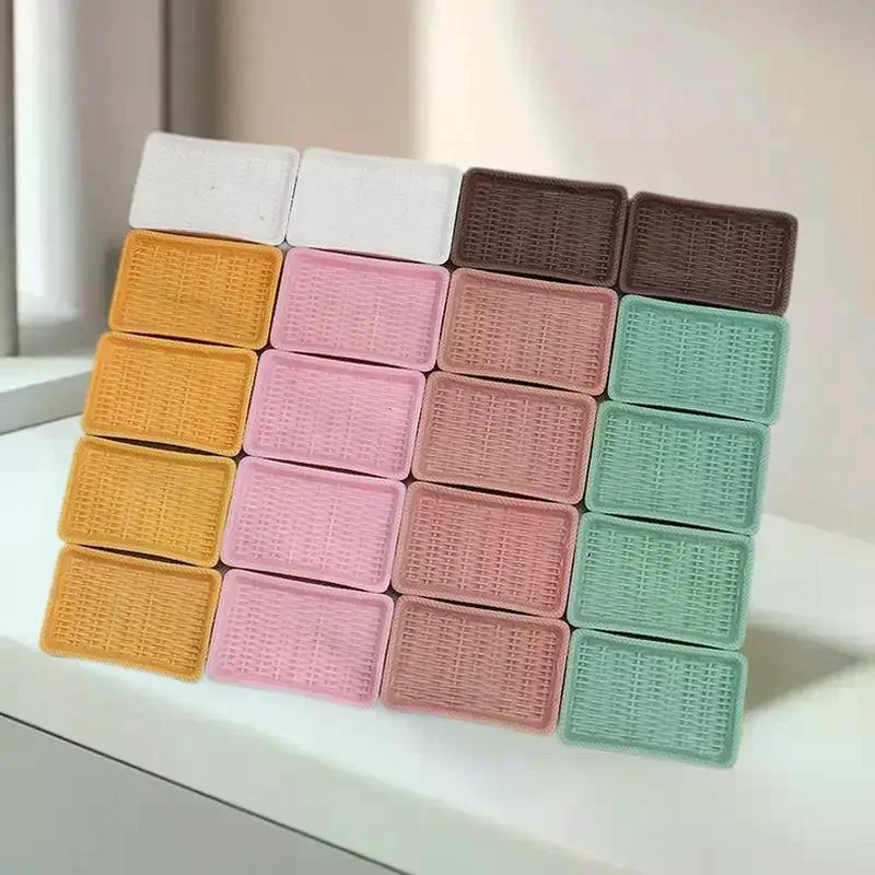 Einzigartiges 10-teiliges Puppenhaus-Miniatur-Küchenset, Simulationsbesteck, Brotteller und Dessertteller-Modell, Puppenhaus-Requisiten