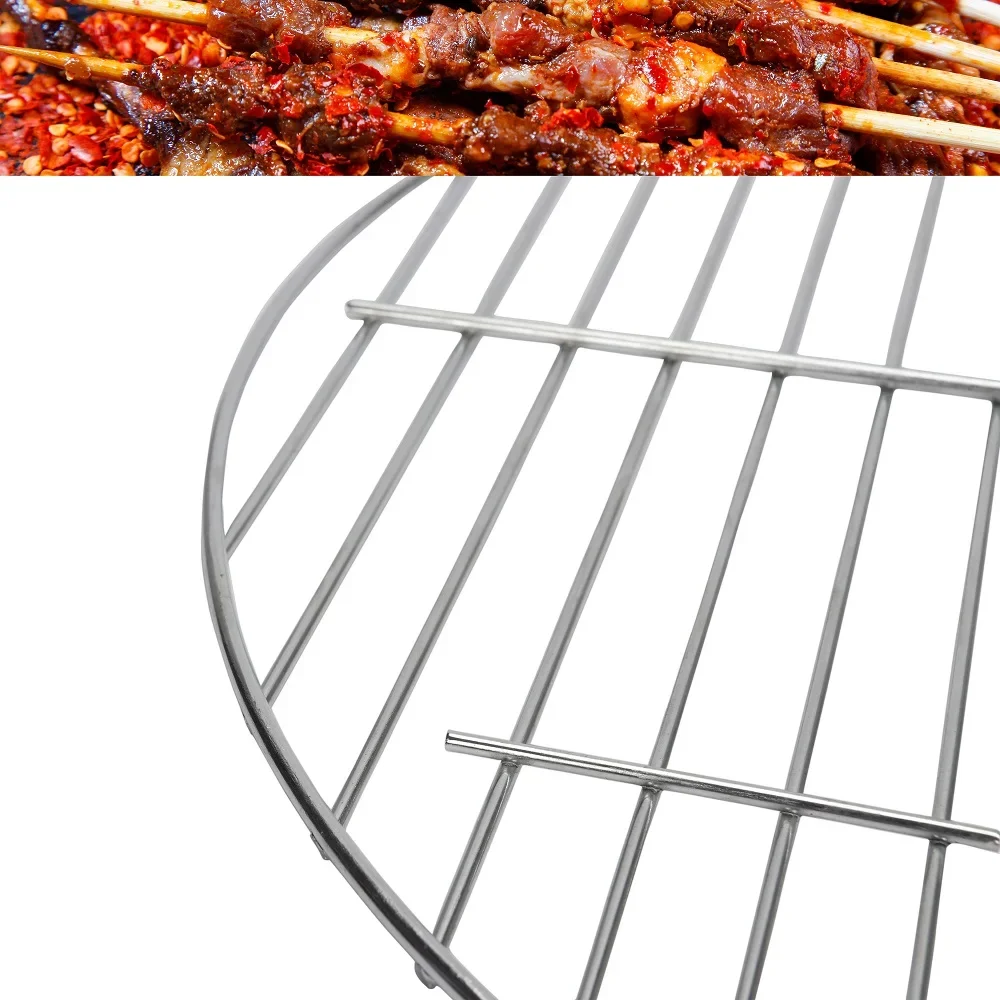 High Heat Charcoal Fire Chromed Round Cooking Grates/Cooking Grid Fit for 18.5”/22.5” Kettle Grill Charcoal Grill