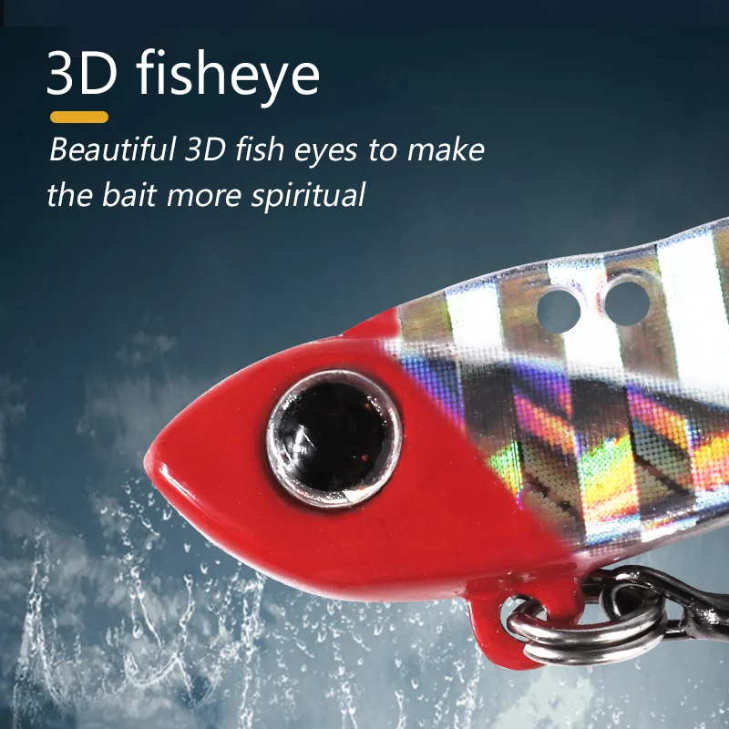 VIB Fishing Lure 3.5g 5g Artificial Blade Metal Sinking Vibration Bait Swimbait Spinner Pesca for Bass Pike Perch Trout image 4