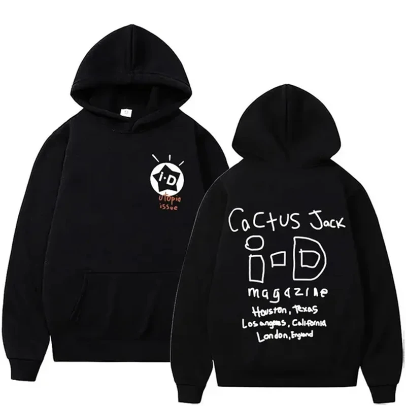 Rapper Cactus Jack Music Album Hoodies Men Women Fashion High Street Sweatshirts Vintage Hip Hop Pullovers Hoodie Oversized Tops