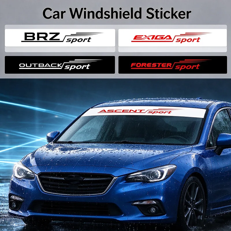 PVC Car Front Rear Windshield Stickers for Subaru XV Forester Outback Crosstrek Legacy WRX Tribeca Levorg BRZ Exiga Accessories