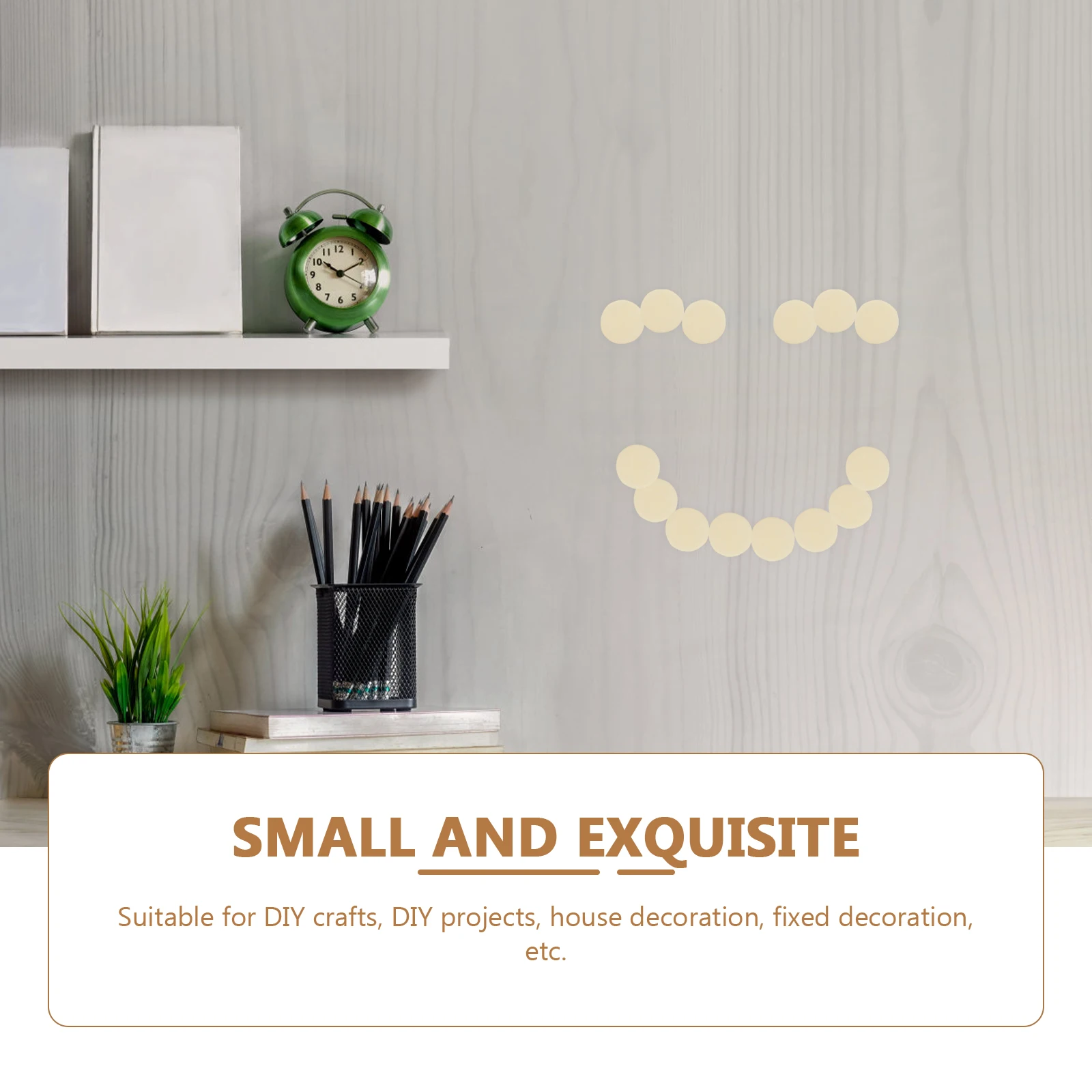 

500 Pcs Adhesive Sticker Sided Adhesive Stickers Circular Tape Waterproof White Decals for DIY Home Office Car Kitchen