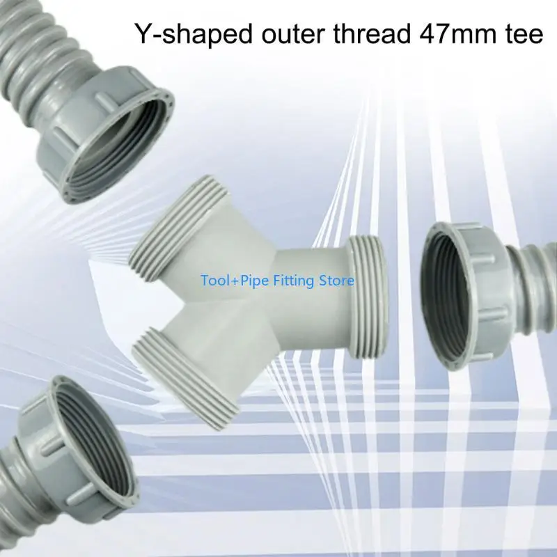 F92B 3 way Sink Drain Waste Pipe Connector Replacement Washing Machine Drain Pipe Tees Joint Sink Drain Pipe Adapter