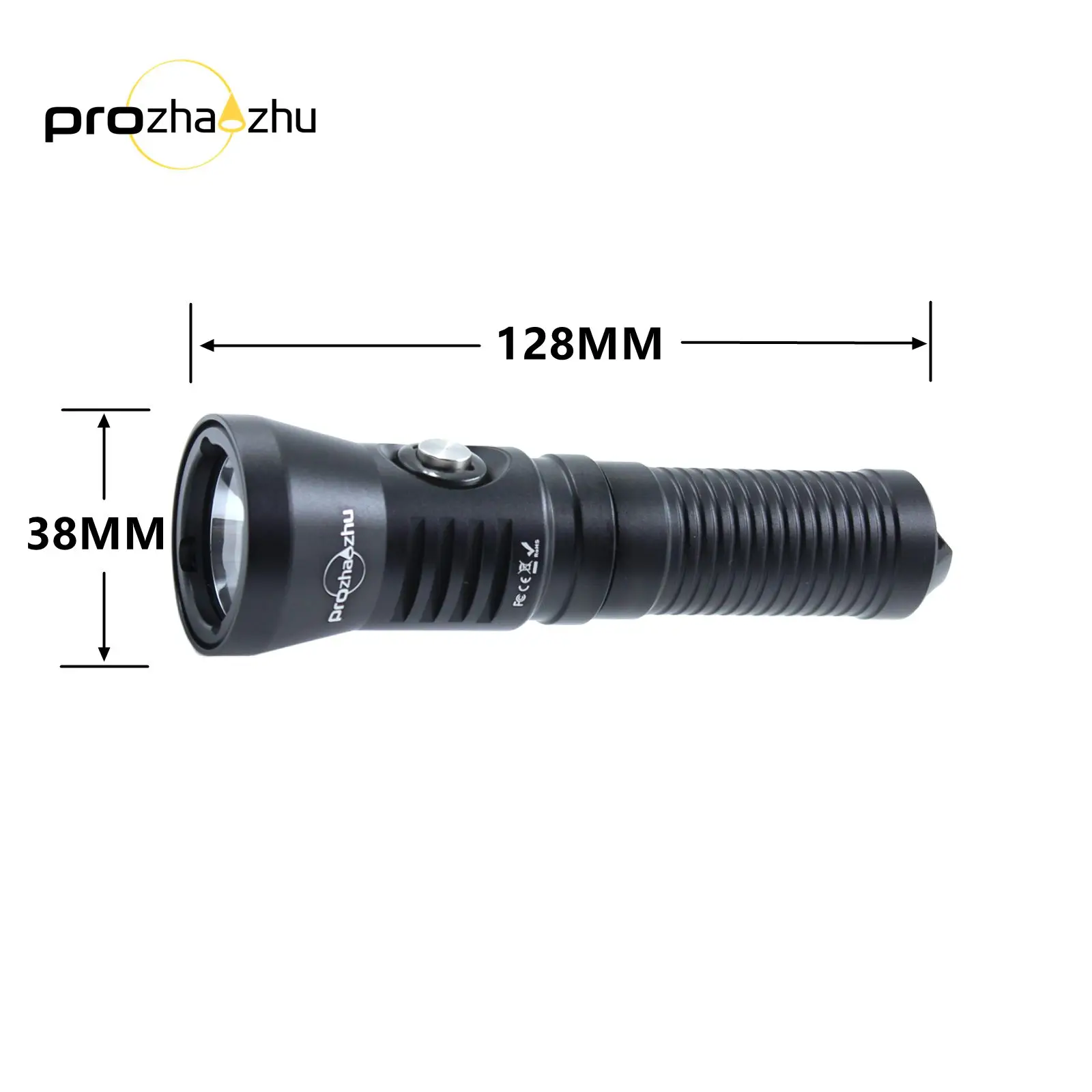 

2026unique IP68 Водонепроницаемый 100 м фонарик для подводного плавания 1200 люмен маленький перезаряжаемый подводный фонарик из алюминиевого сплава 21700 Divin