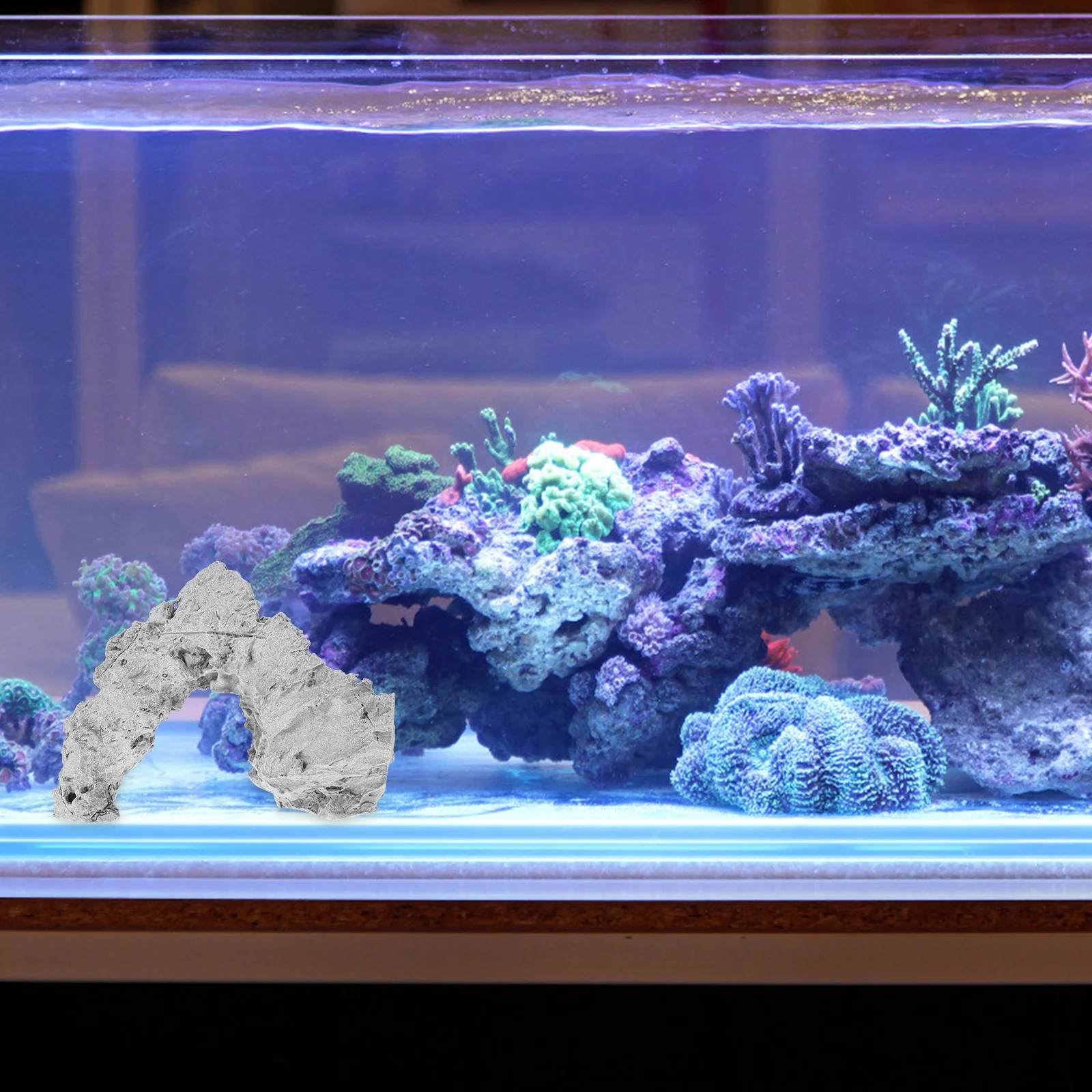 

Rockery Mountain Decoration Simulation Landscape Aquarium Decor Small Fish Tank Rockery Natural Fish Shelter Ornament