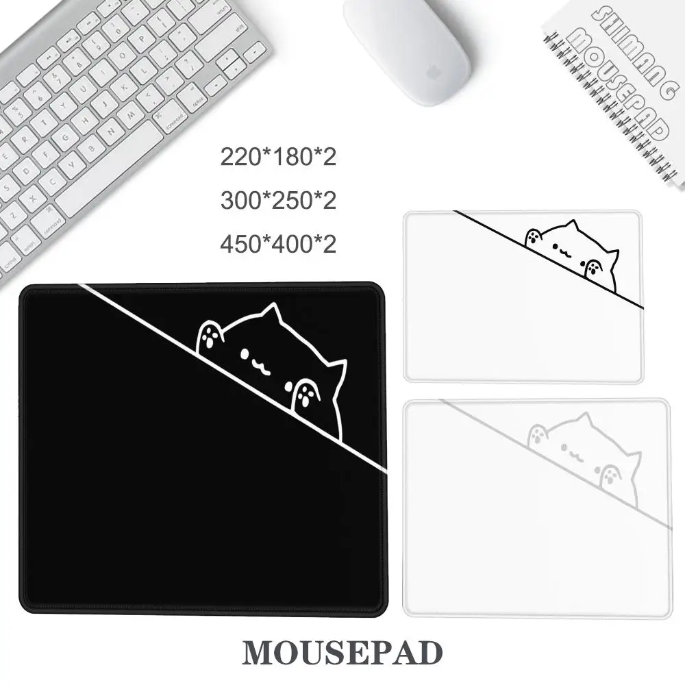 

Cute cat Mouse Pad 40X45 Large Square Computer Office Game Table Mats Rubber Anti-slip Mousepads Small Decor Desk Pads