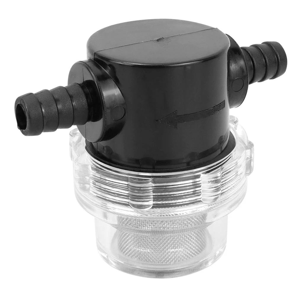 RV Sprayer Water Pump Strainer 3/8 ID Hose Barb Mesh Filter Screen Inline Twist-on Plumbing Strainer 12V DC for Marine Boat