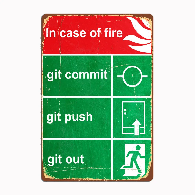 Металлический оловянный плакат Git кронштейн для дома и улицы