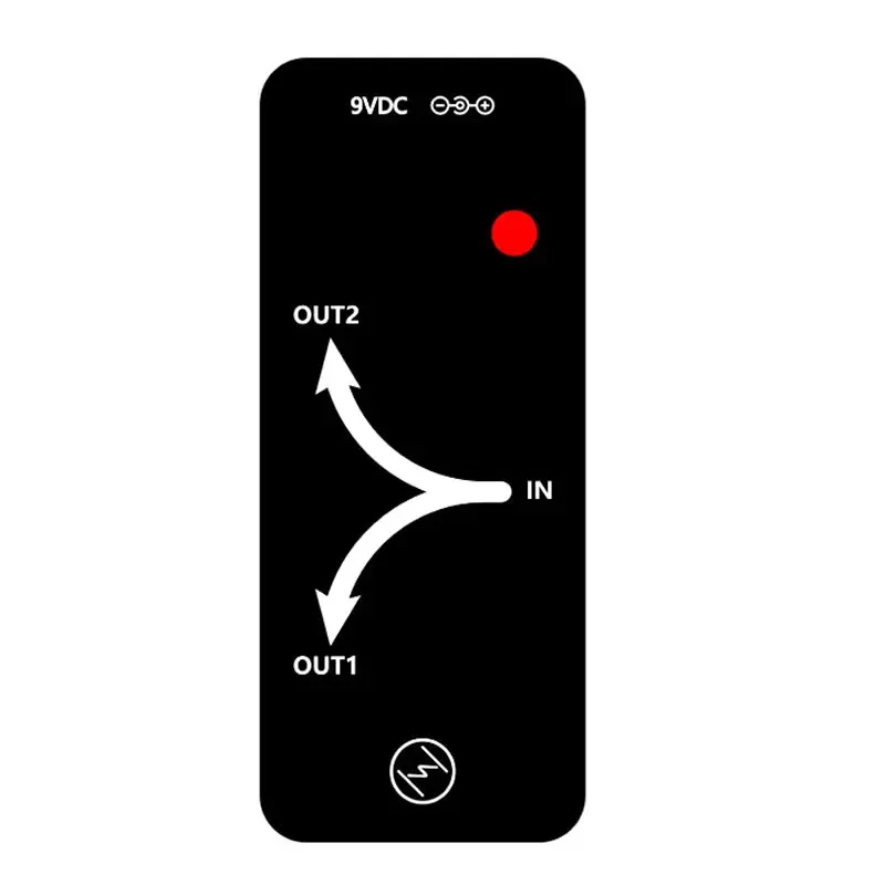 One input and two outputs Buffer multi-function splitter, dual-channel separate circuit. Electric guitar, electric bass effect