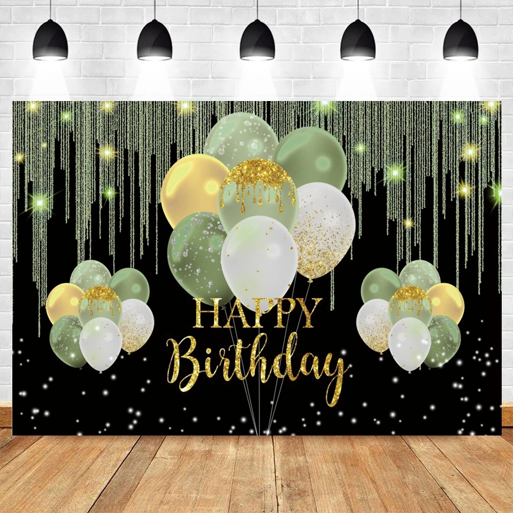 성인 생일 사진 배경 풍선 반짝이 꽃 포토콜 초상화 파티 장식, 아기 배경 사진 스튜디오 포토존