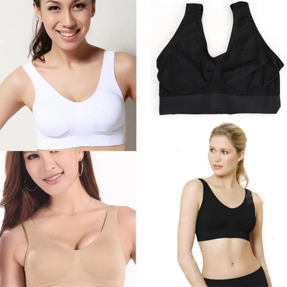 2020 New Plus Size Bras For Women Seamless Bra With Pads Big Size S-3XL Bralette Push Up Brassiere Bra Vest Sexy Single Layer